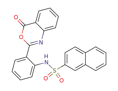 N-[2-(4-oxo-4H-3,1-benzoxazin-2-yl)phenyl]naphthalene-2-sulfonamide