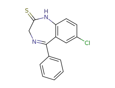 7-chloro-1,3-dihydro-5-phenyl-2H-1,4-benzodiazepin-2-thione
