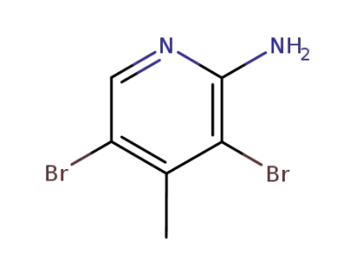 2-amino-3,5-dibromo-4-methylpyridine